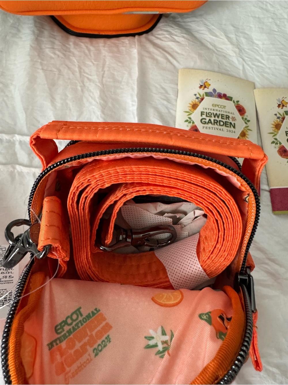 Disney Loungefly Orange Bird and Lug Crossbody - 2024 Flower & Garden Festival - Picture 6 of 16